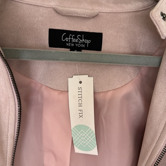NWT - Faux suede jacket -Blush - Picture 2 of 4